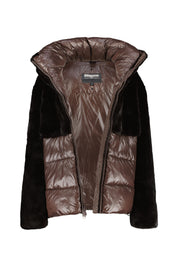 Steppjacke FANEVIL in Felloptik - 390 Java Marrone - Braun