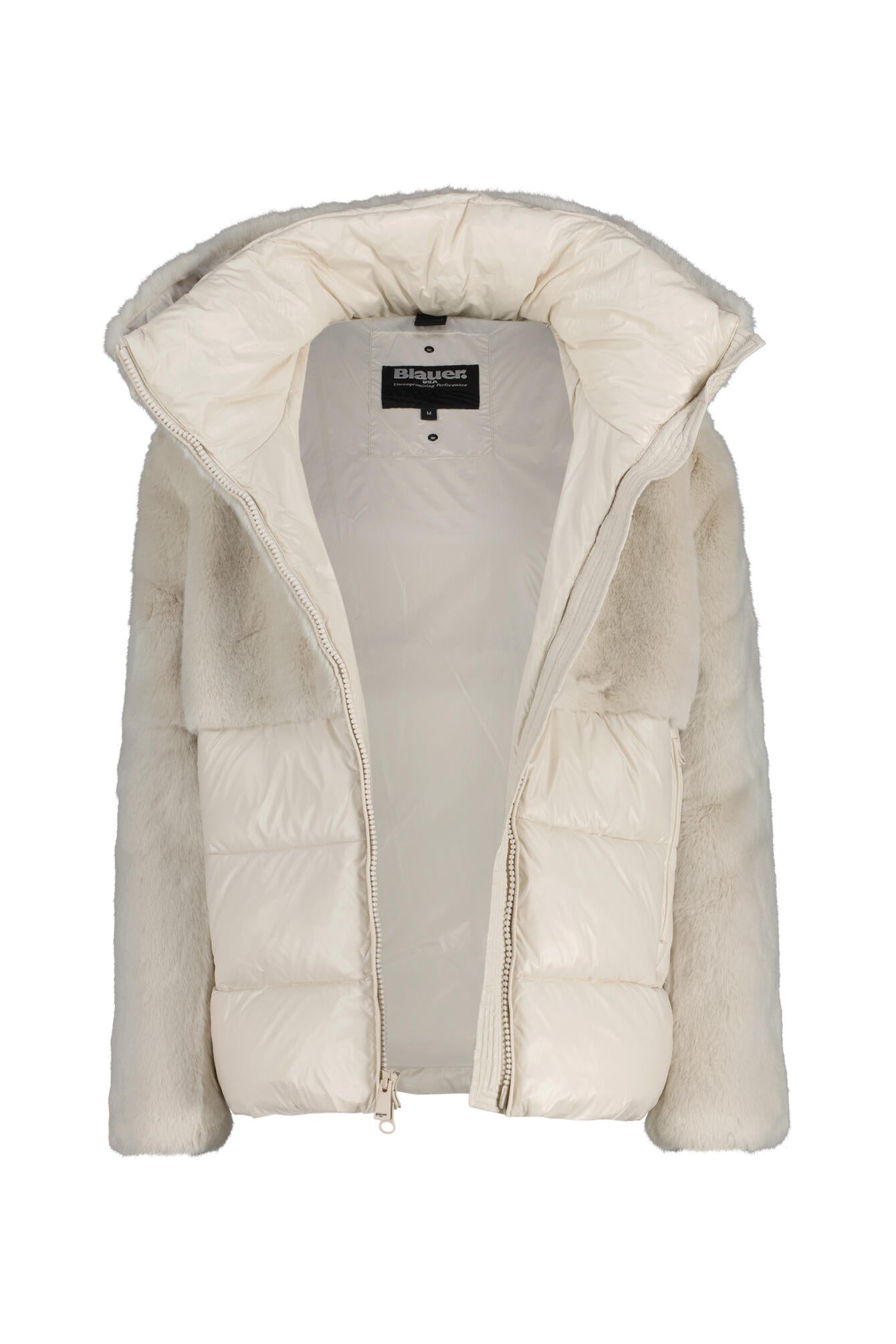 Steppjacke FANEVIL in Felloptik - 907 Grigio Mattino - Weiß