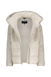 Steppjacke FANEVIL in Felloptik - 907 Grigio Mattino - Weiß