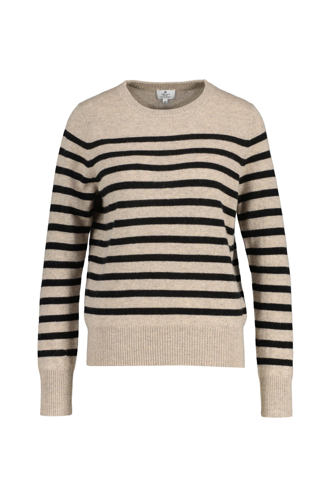Strickpullover aus Kaschmir - 184 Taupe Black - Grau