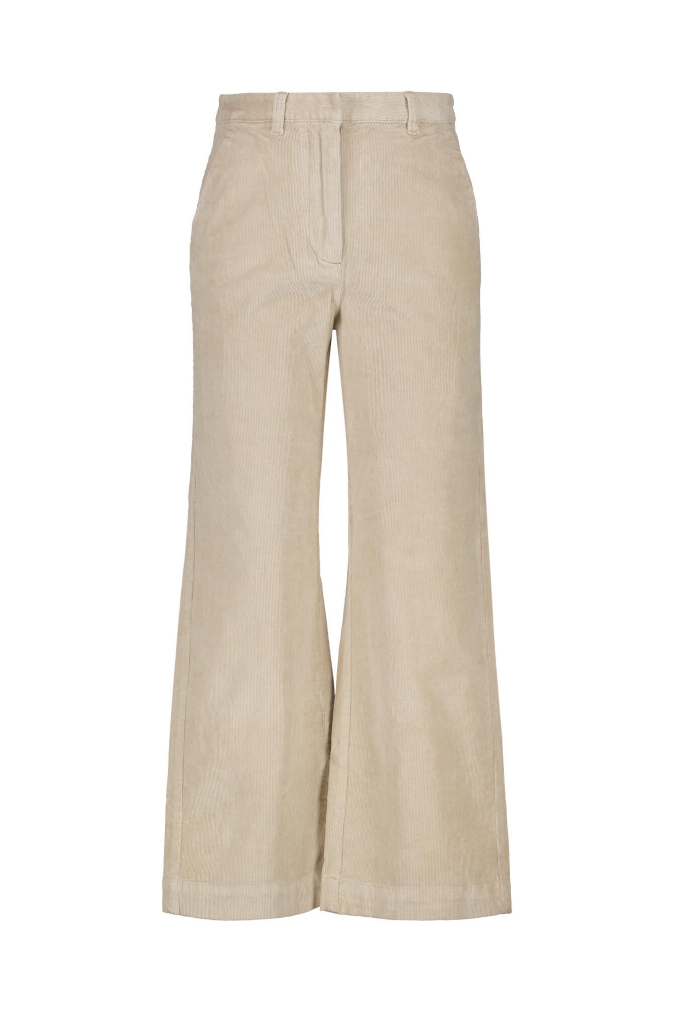 Cordhose Wide Leg - 1228 Light Grey - Beige