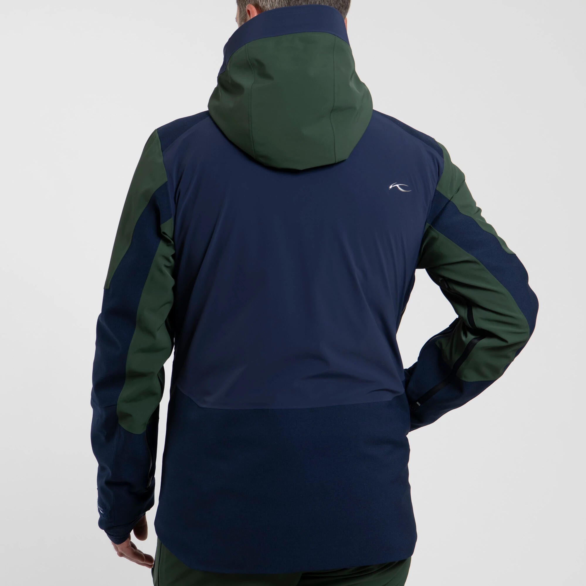 Skijacke LIGETY HEXAIR mit Kapuze - Canopy/Navy - Grün