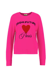Strickpullover aus Kaschmir - 4096 COSMIC PINK - Pink