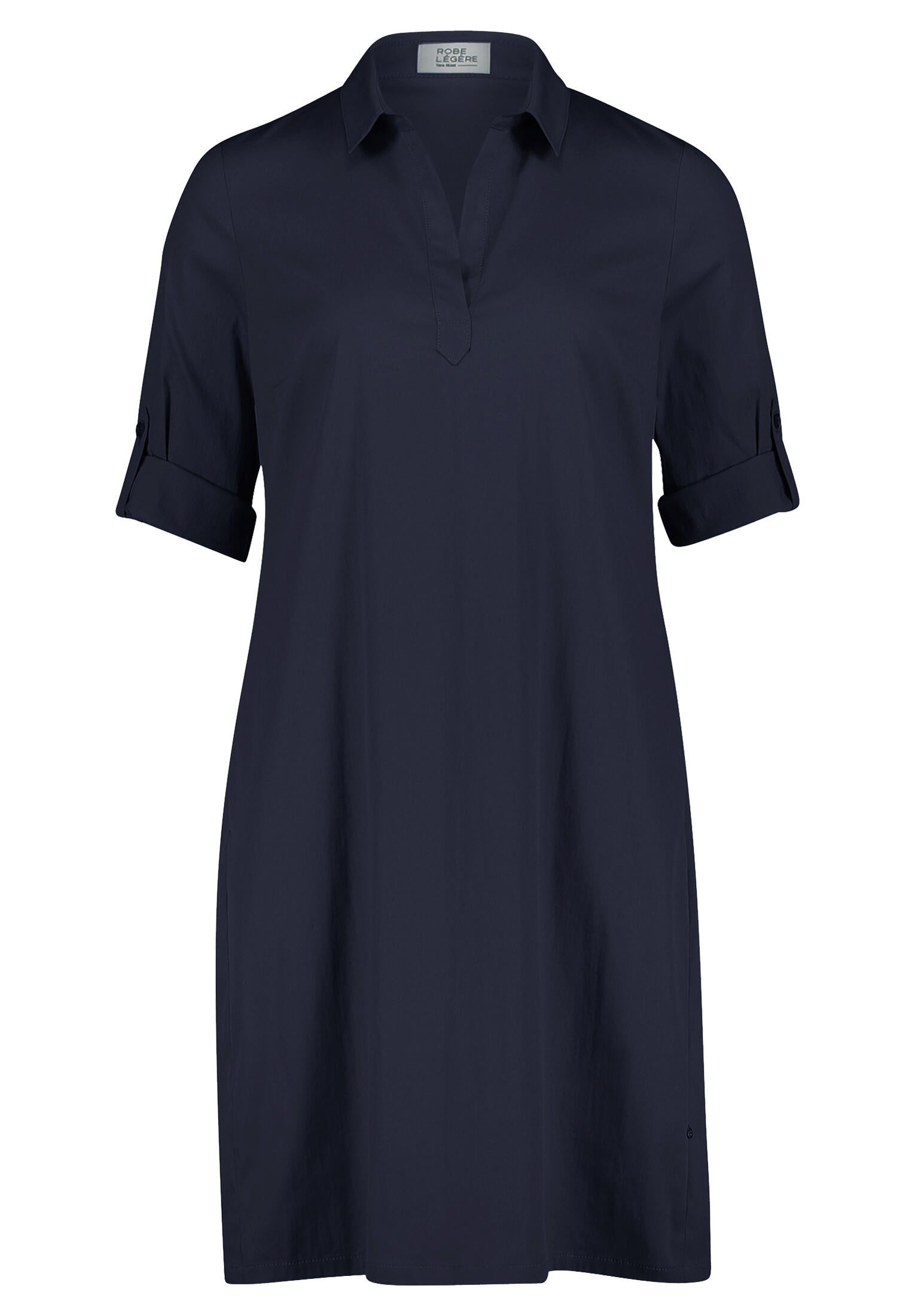 Hemdblusenkleid - 8541-Night Sky - Blau
