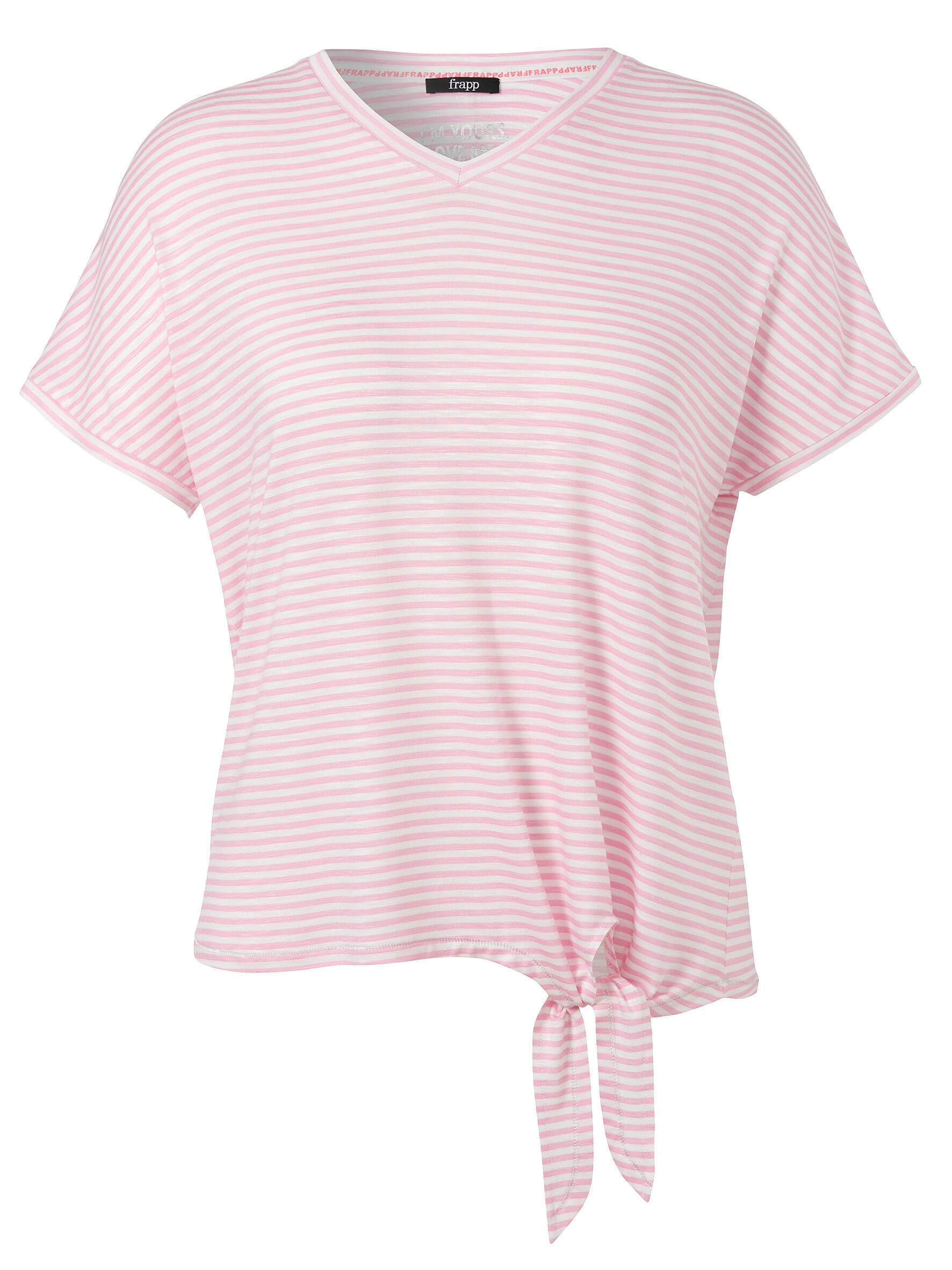 T-Shirt gestreift aus Viskose - 674954 - Pink