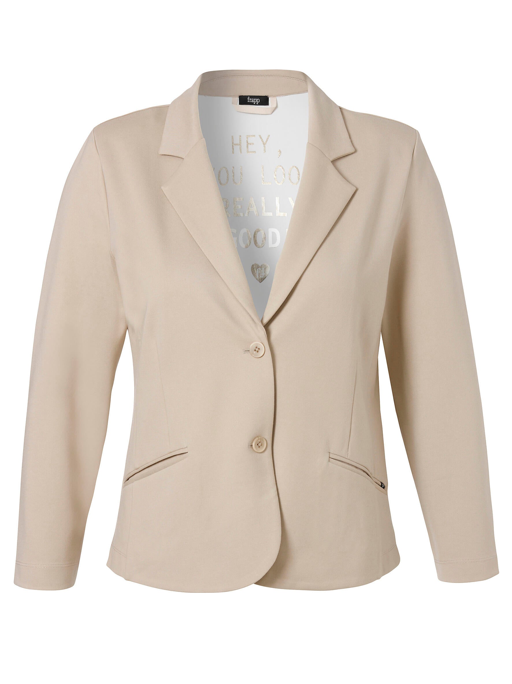 Blazer aus Viskosemix - 774 - Beige
