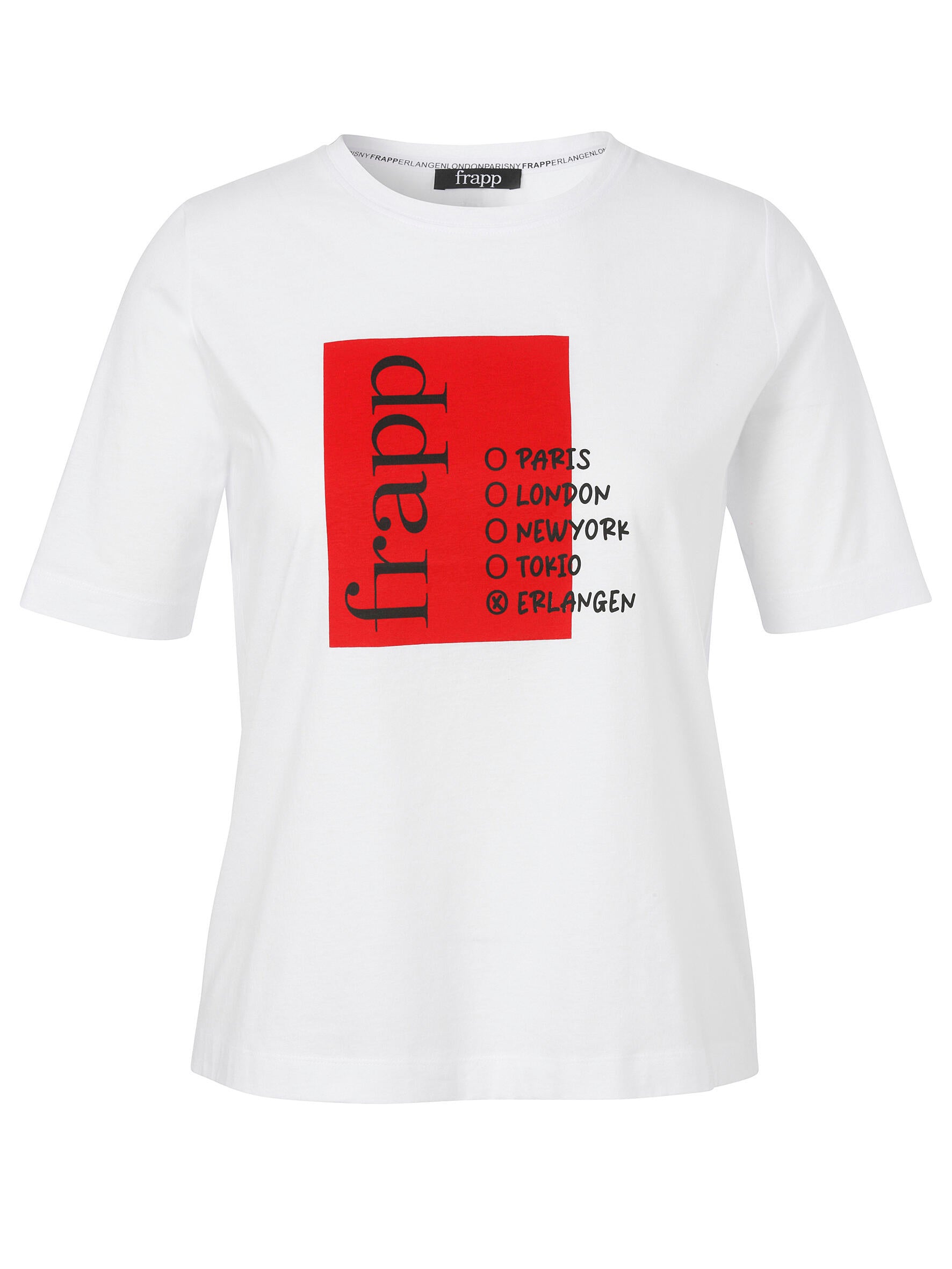 T-Shirt aus Baumwolle - 997-white multicolor - Weiß