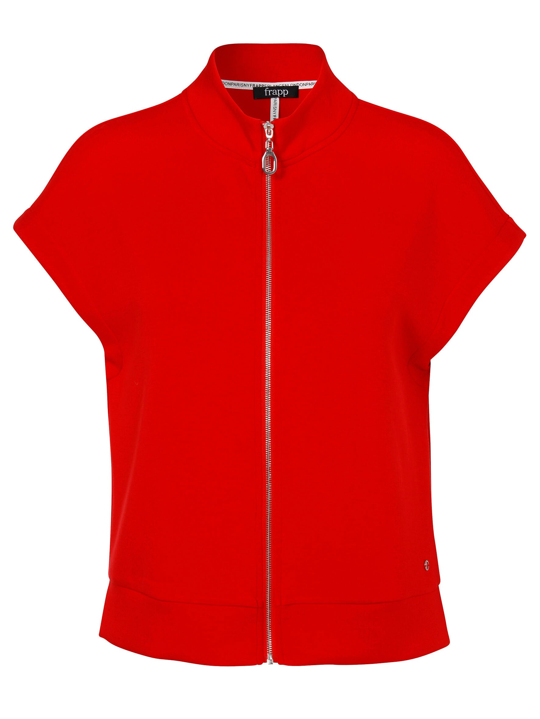 Weste mit Stehkragen - 354-red - Rot