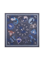 Nickituch aus Seide - BLU3 - Blau