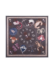 Nickituch aus Seide - BRO3 - Braun