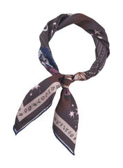 Nickituch aus Seide - BRO3 - Braun