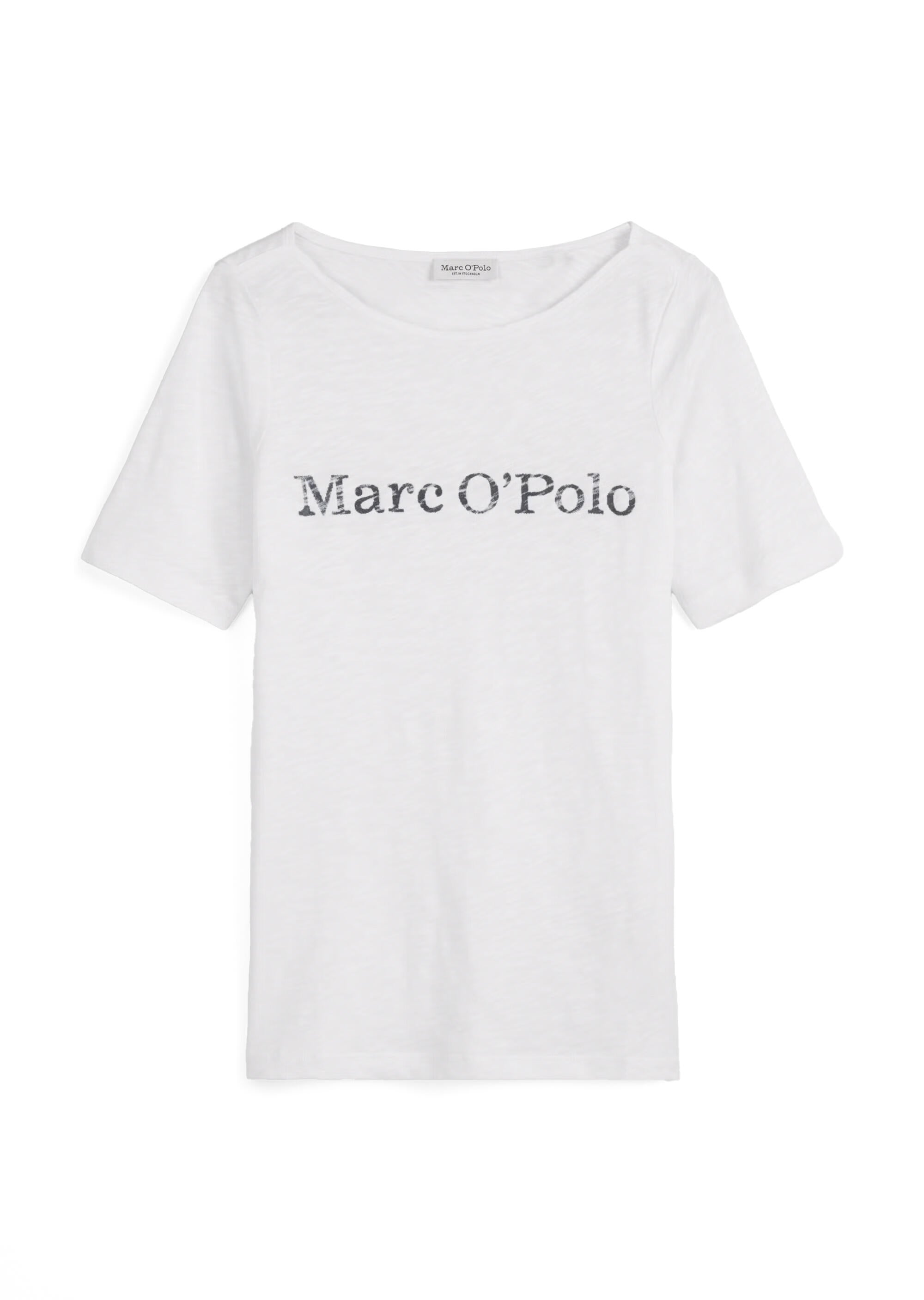 T-Shirt aus Baumwolle - 100-white - Weiß