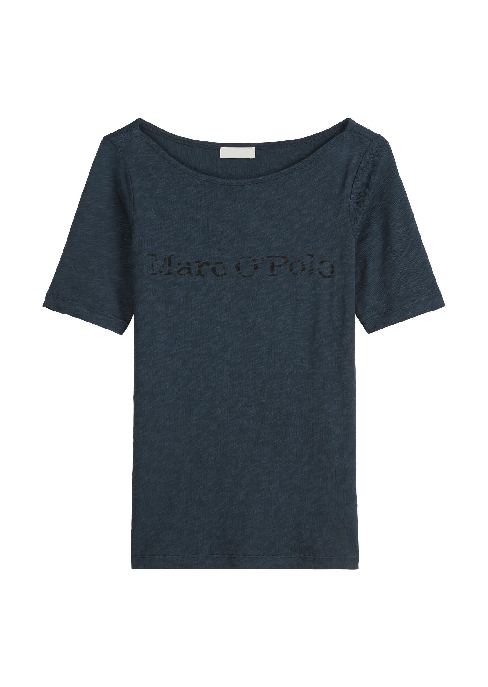 T-Shirt aus Baumwolle - 886-muted blue - Blau