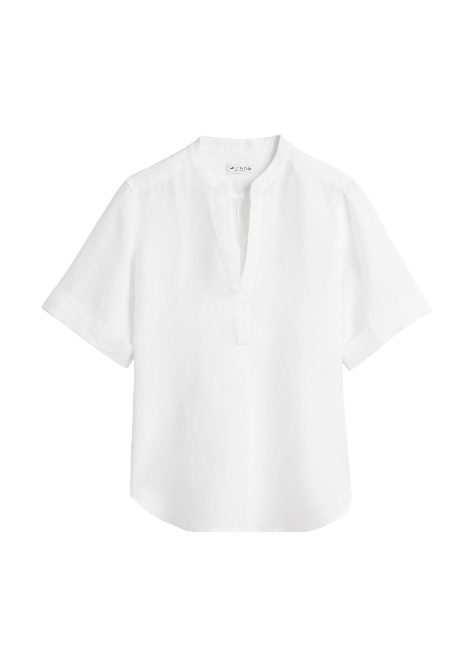 Leinenbluse Regular Fit - 100-white - Weiß