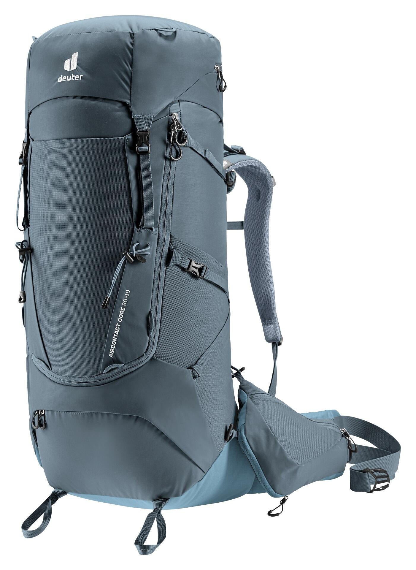 Trekkingrucksack Aircontact Core 60+10 - 4409-graphite-shale - Grün