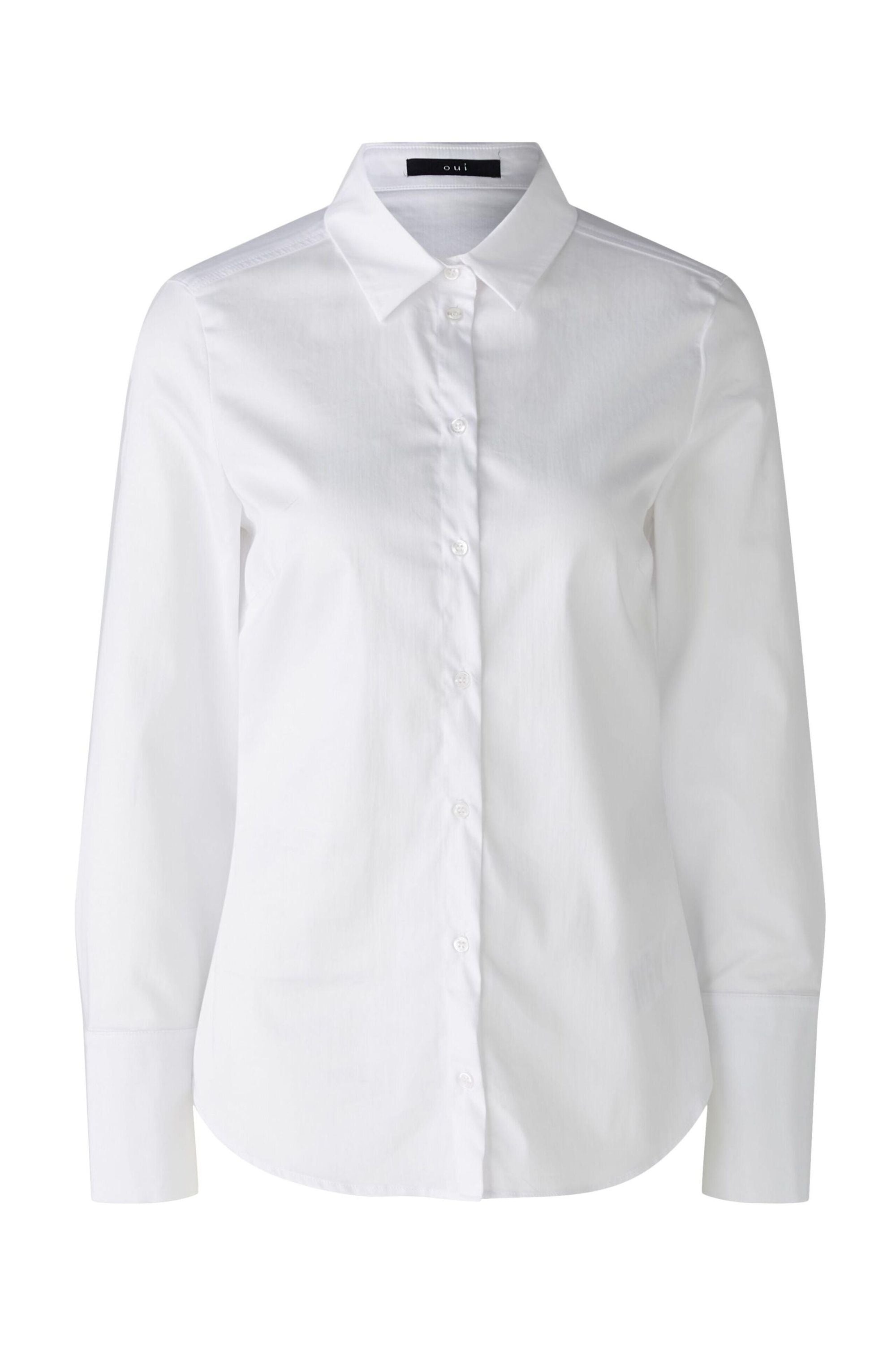 Hemdbluse ANUYA mit besonderer Ärmelmanschette - 1002-optic white - Weiß