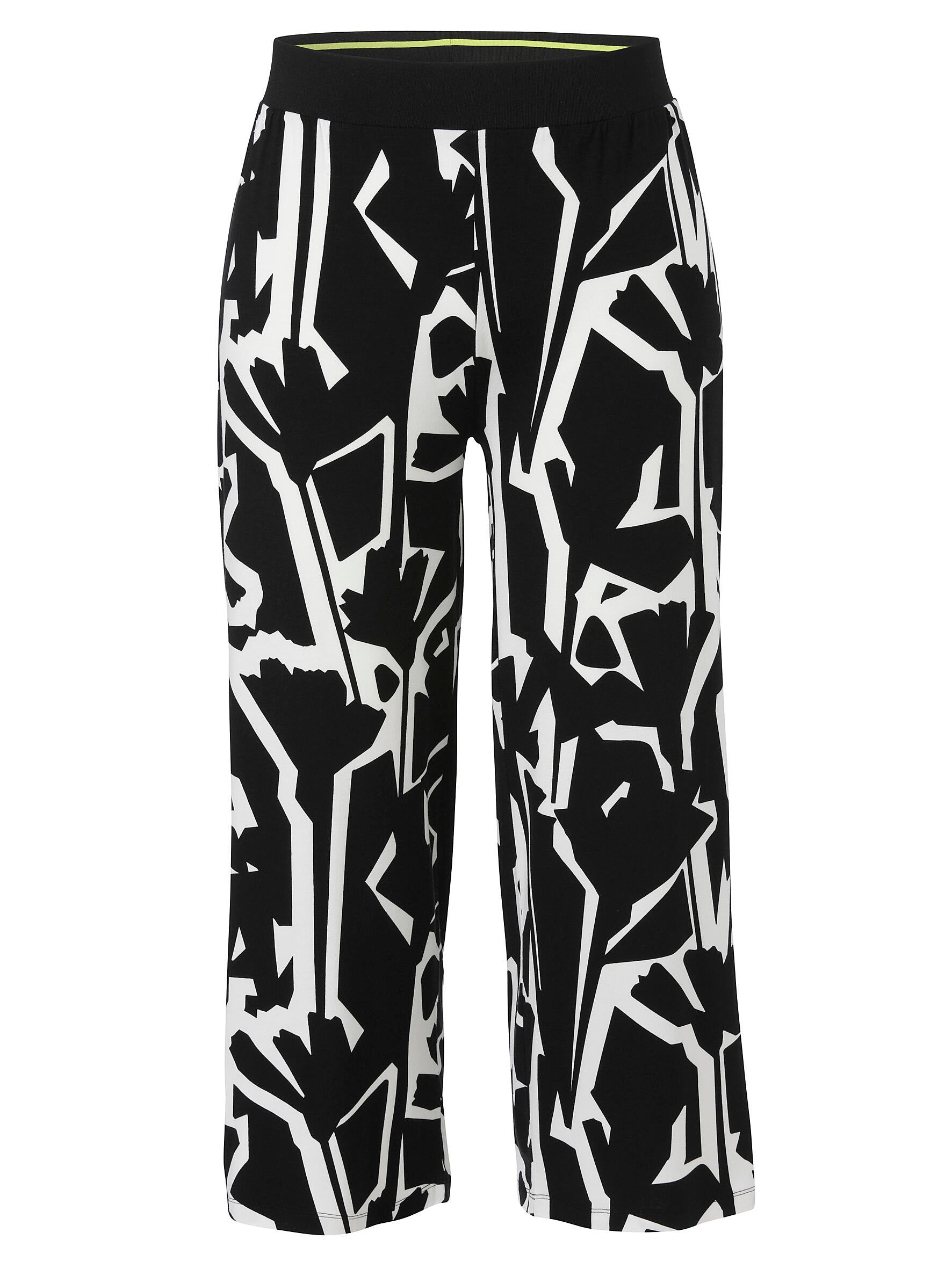 Schlupfhose SUMMER FEELING Wide Leg - 100950 - Schwarz | Weiß