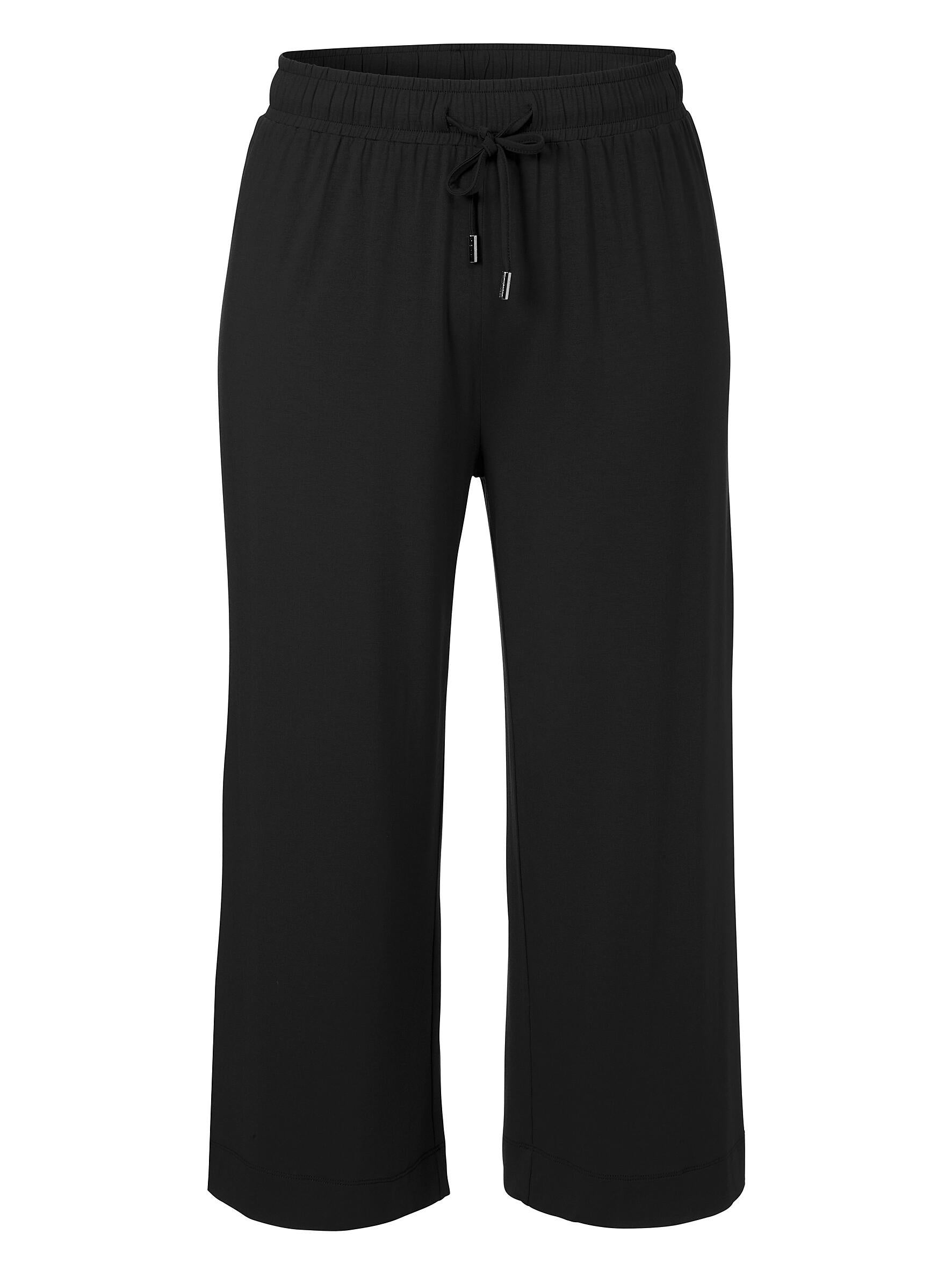 Stoffhose Wide Leg - 100 - Schwarz