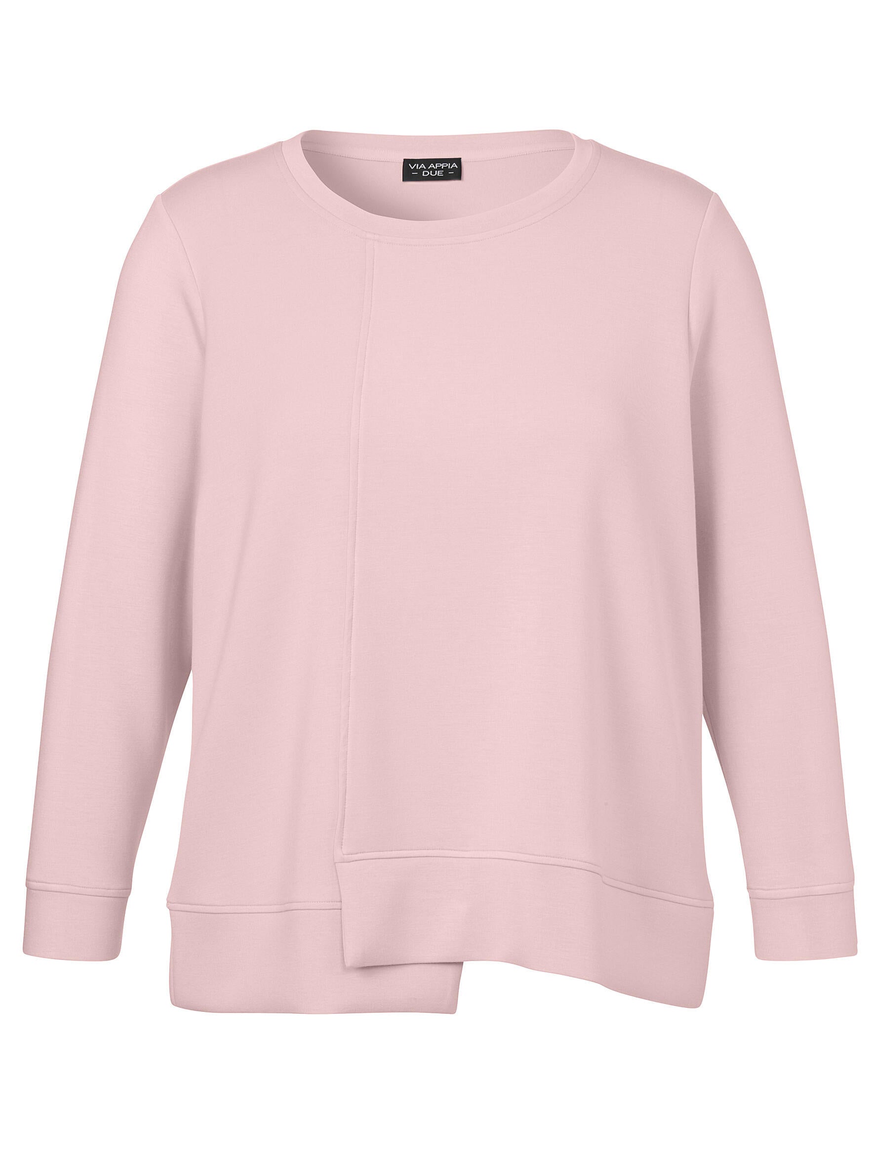 Sweatshirt aus Viskosemix - 670-rosa - Rosa