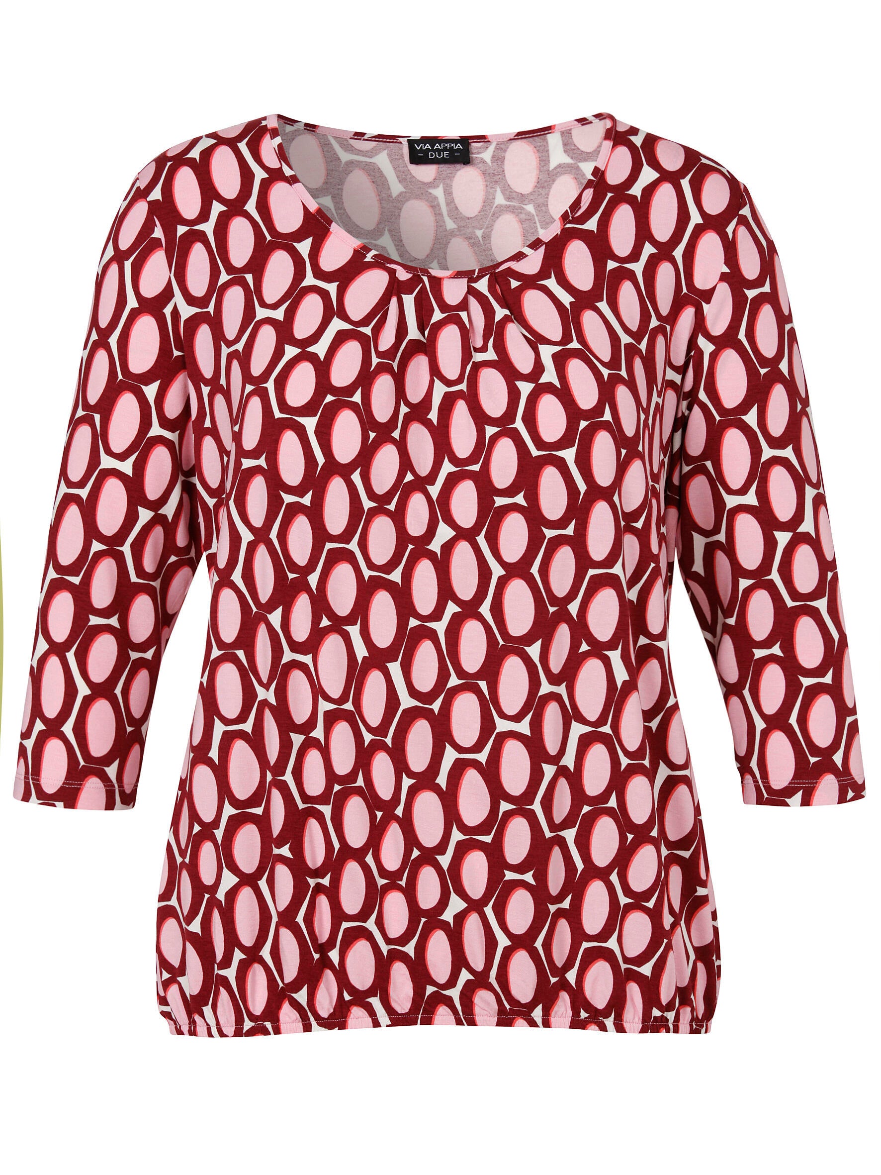 T-Shirt aus Viskose - 613-beere multicolor - Violett