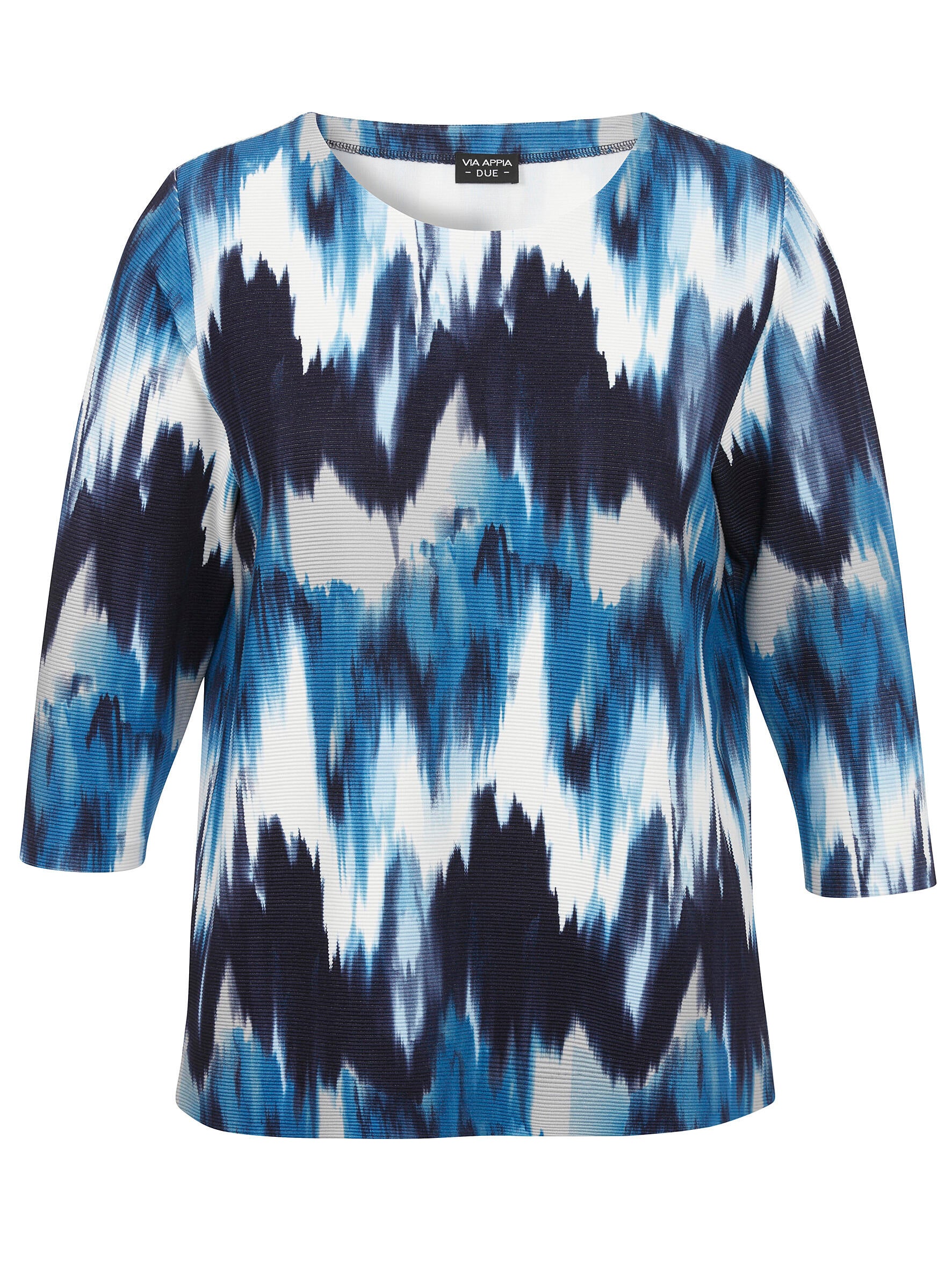 Sweatshirt aus Viskosemix - 803-dunkelblau multicol - Blau