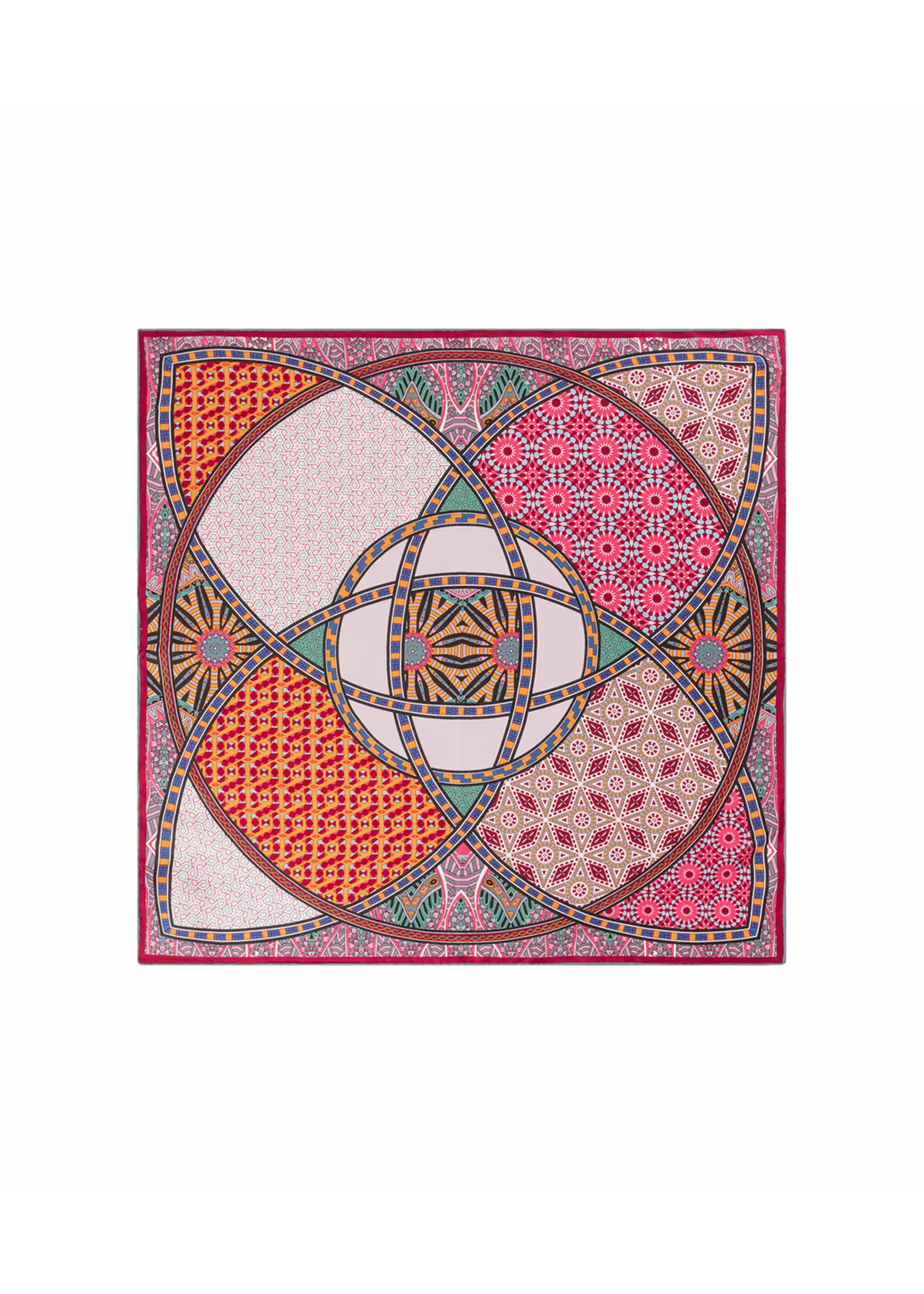 Nickituch KALEIDOSKOP 53x53 - 4780-multi wine - Rot