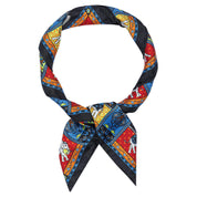 Seidentuch LUCKY ELEPHANT 53x53 - 0260-black multi - Schwarz