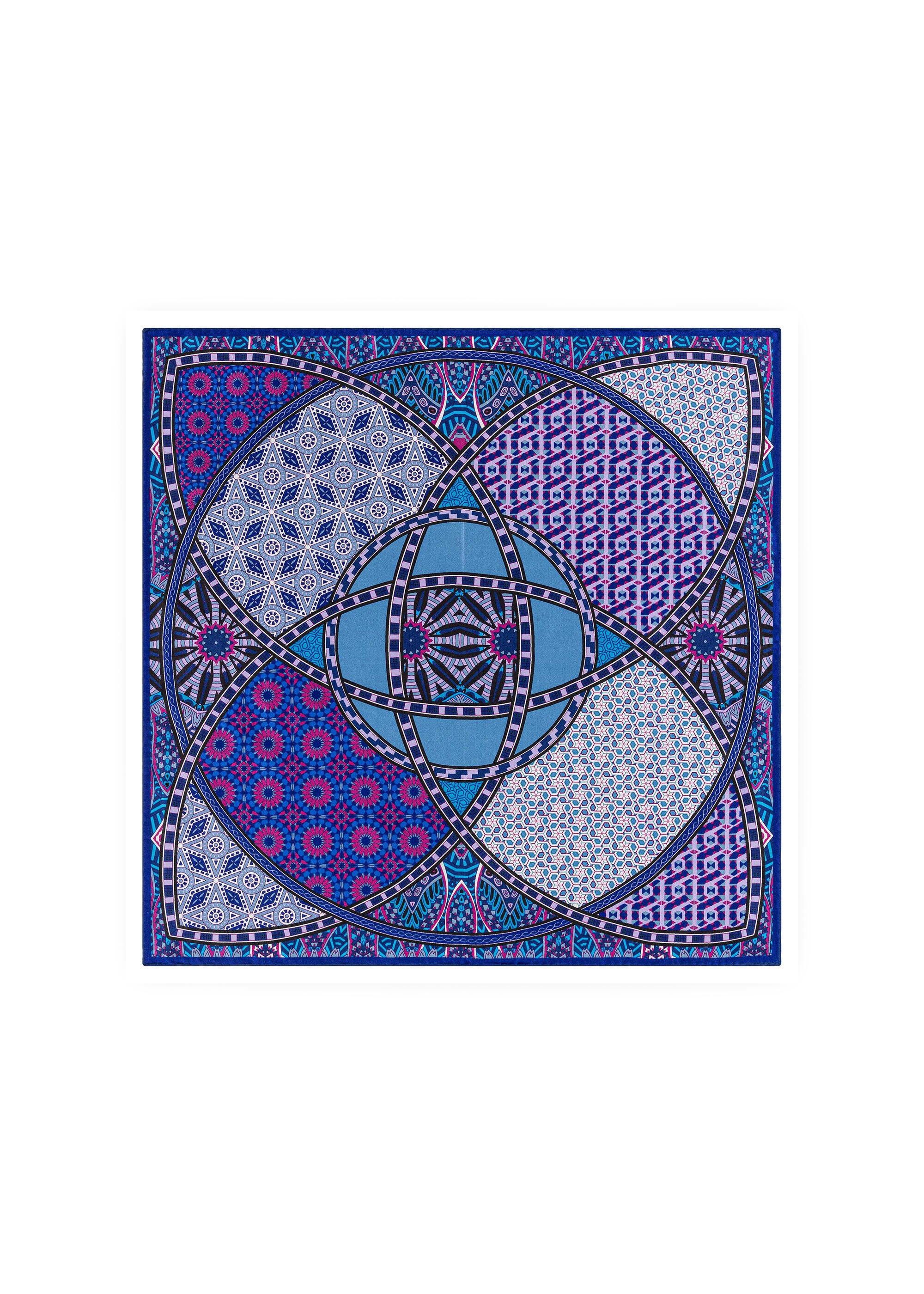 Nickituch KALEIDOSKOP 53x53 - 5930-multi navy - Blau