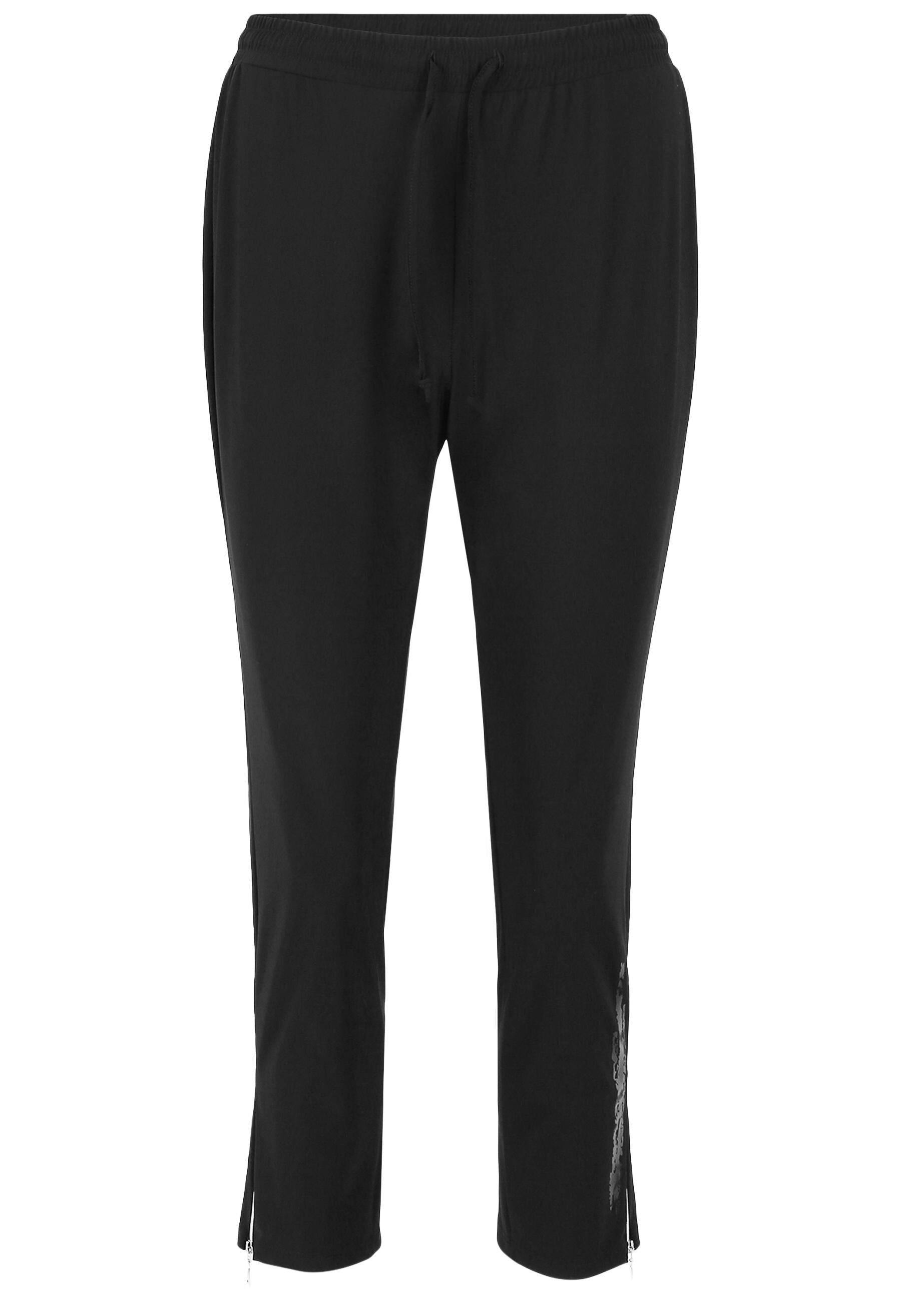 8 Schlupfhose Slim Fit - 99-Schwarz - Schwarz