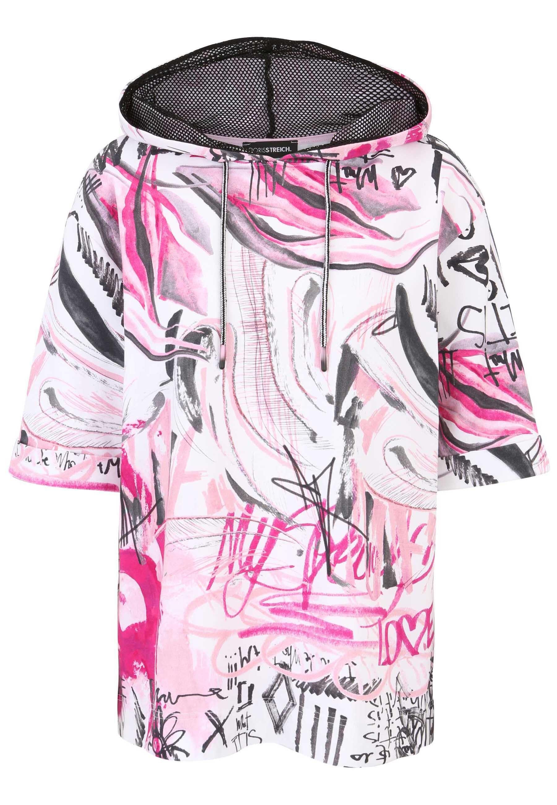 Sweatshirt aus Baumwollmix - 40-Puder - Rosa