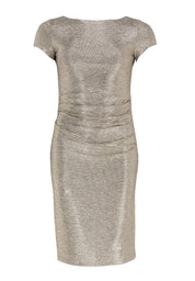Cocktailkleid aus foliertem Jersey - 810 - Gold