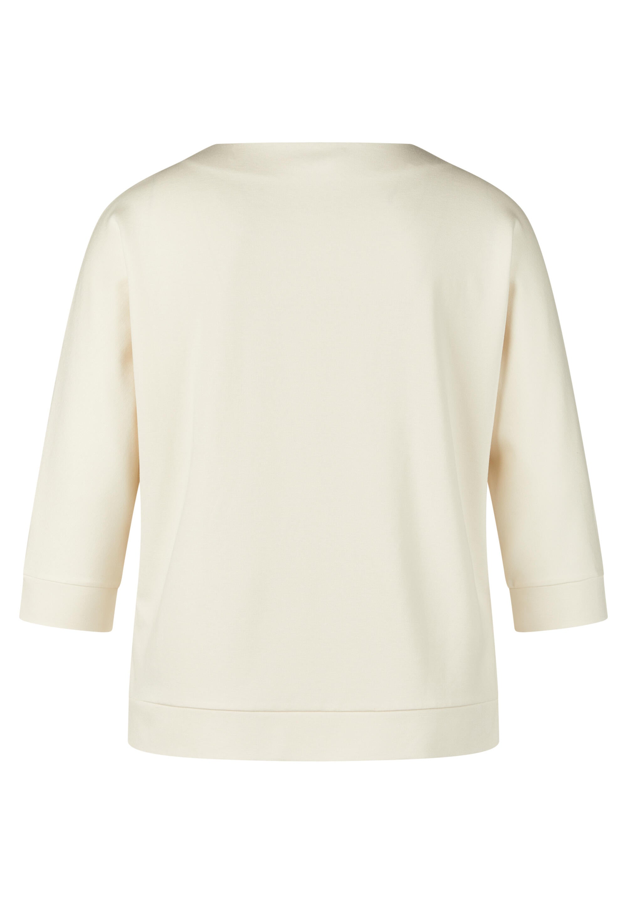 Sweatshirt aus Viskosemix - 5608-Elfenbein - Weiß
