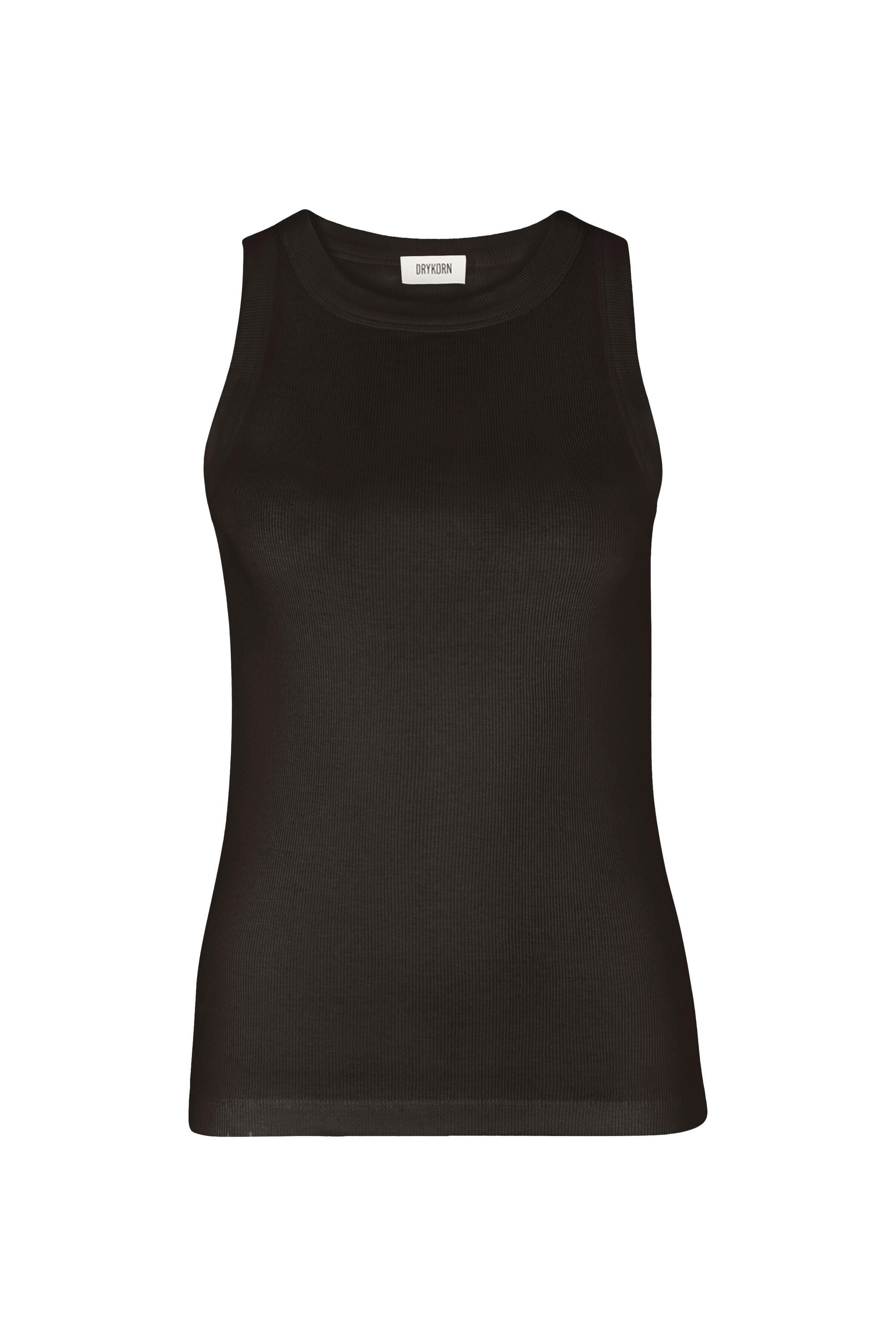 Geripptes Top - 1104 - Braun