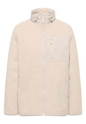 Teddy-Jacke mit Stehkragen - 15641 teddy vanilla white - Creme