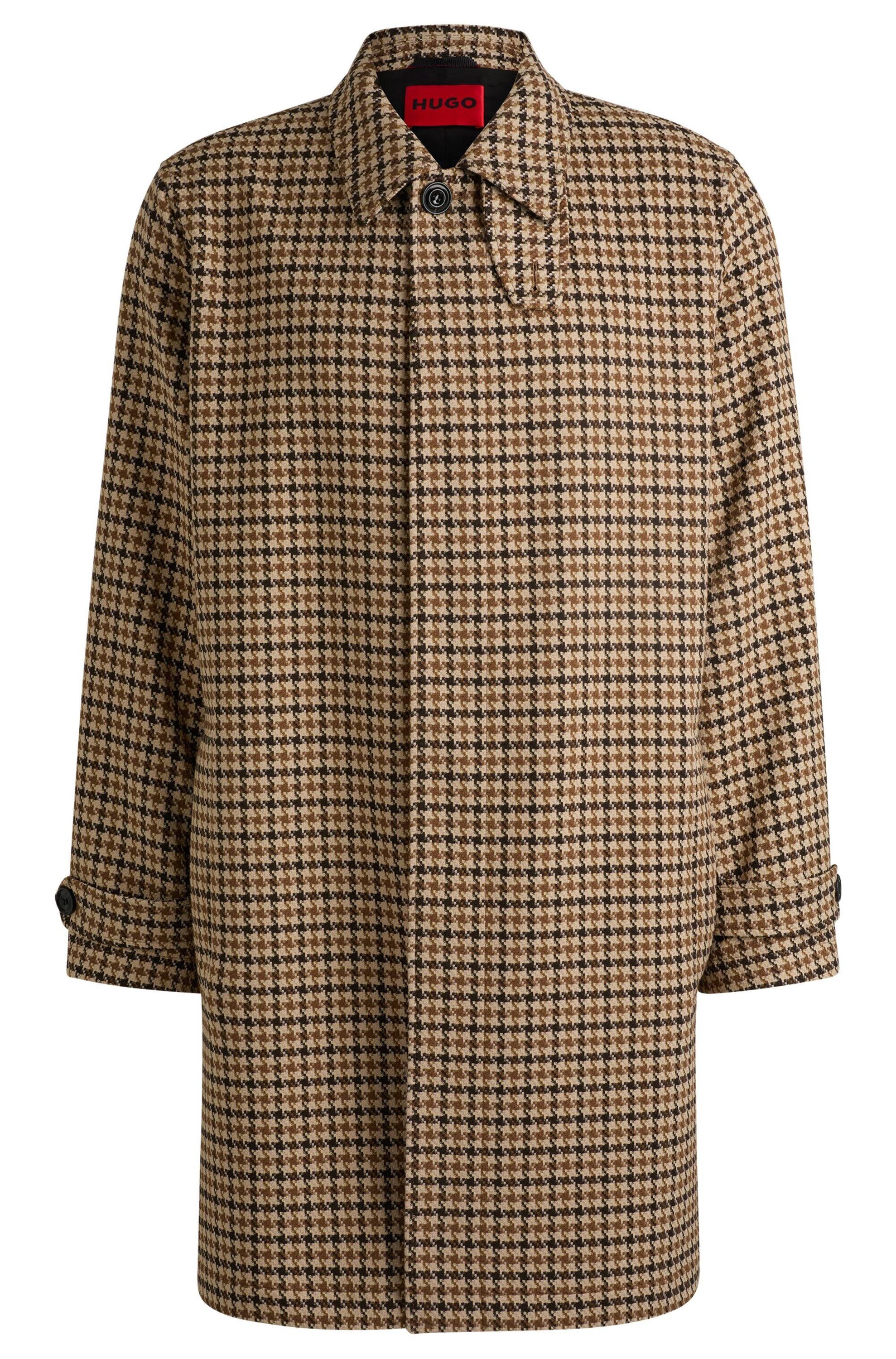 Mantel mit Hahnentritt-Muster – L&T - Main Image