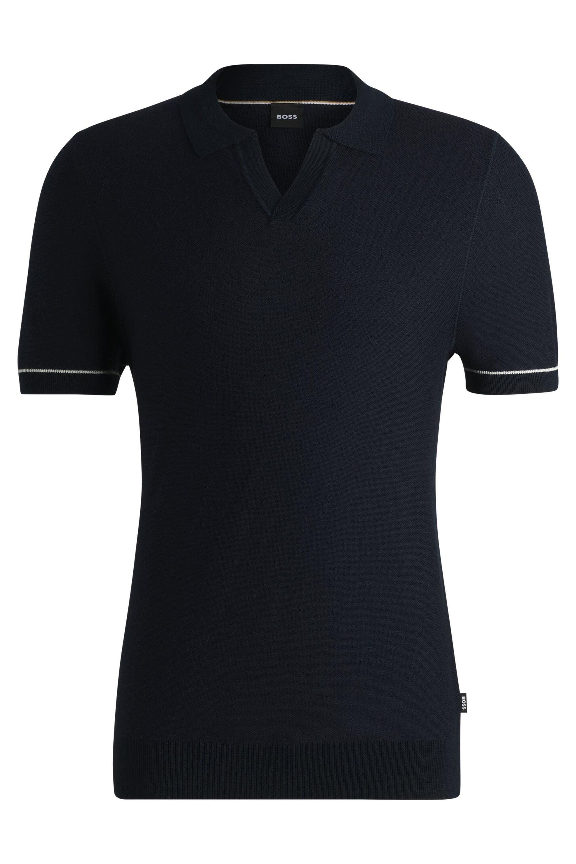 Poloshirt aus Baumwollmix - 404-Dark Blue - Blau
