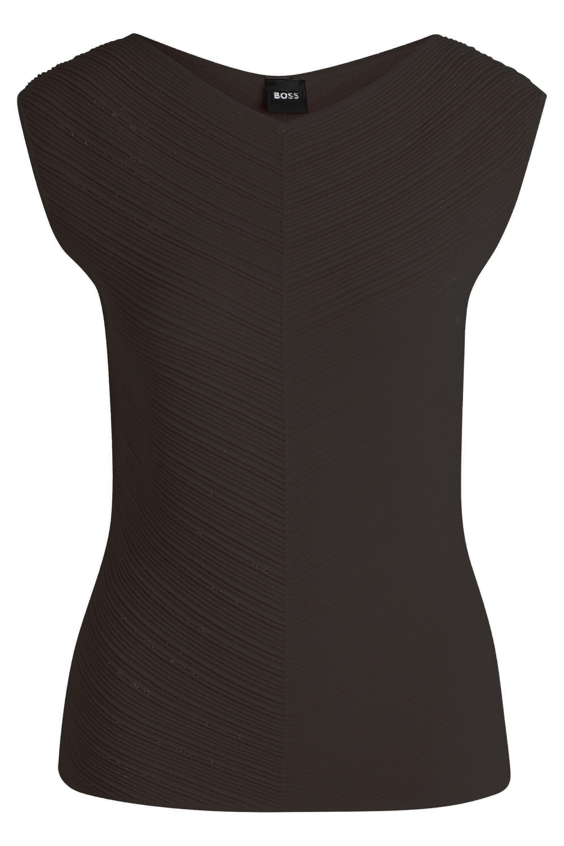 Top aus Viskosemix - 404-Dark Blue - Blau
