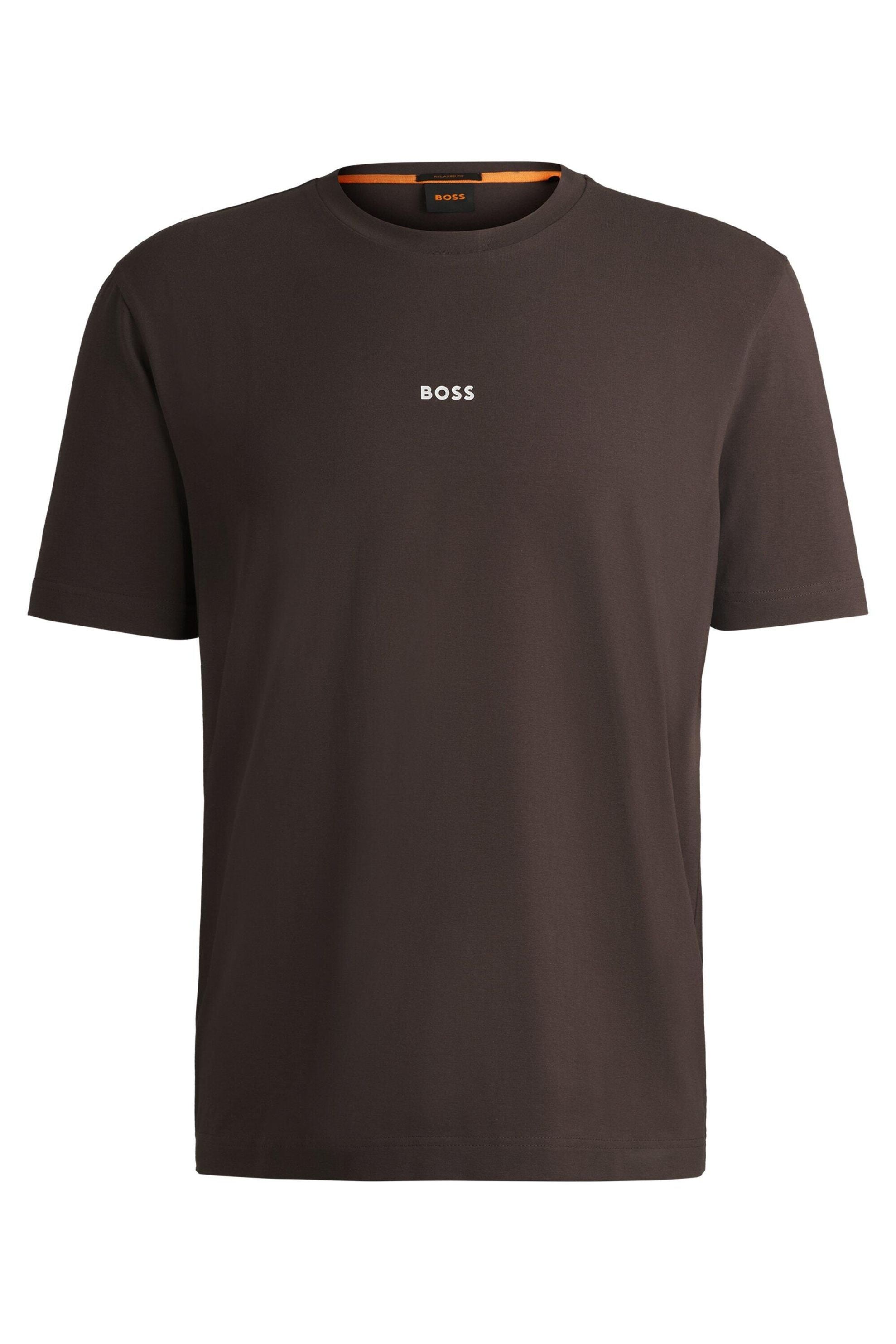 T-Shirt aus Baumwolle - 248-Open Brown - Braun