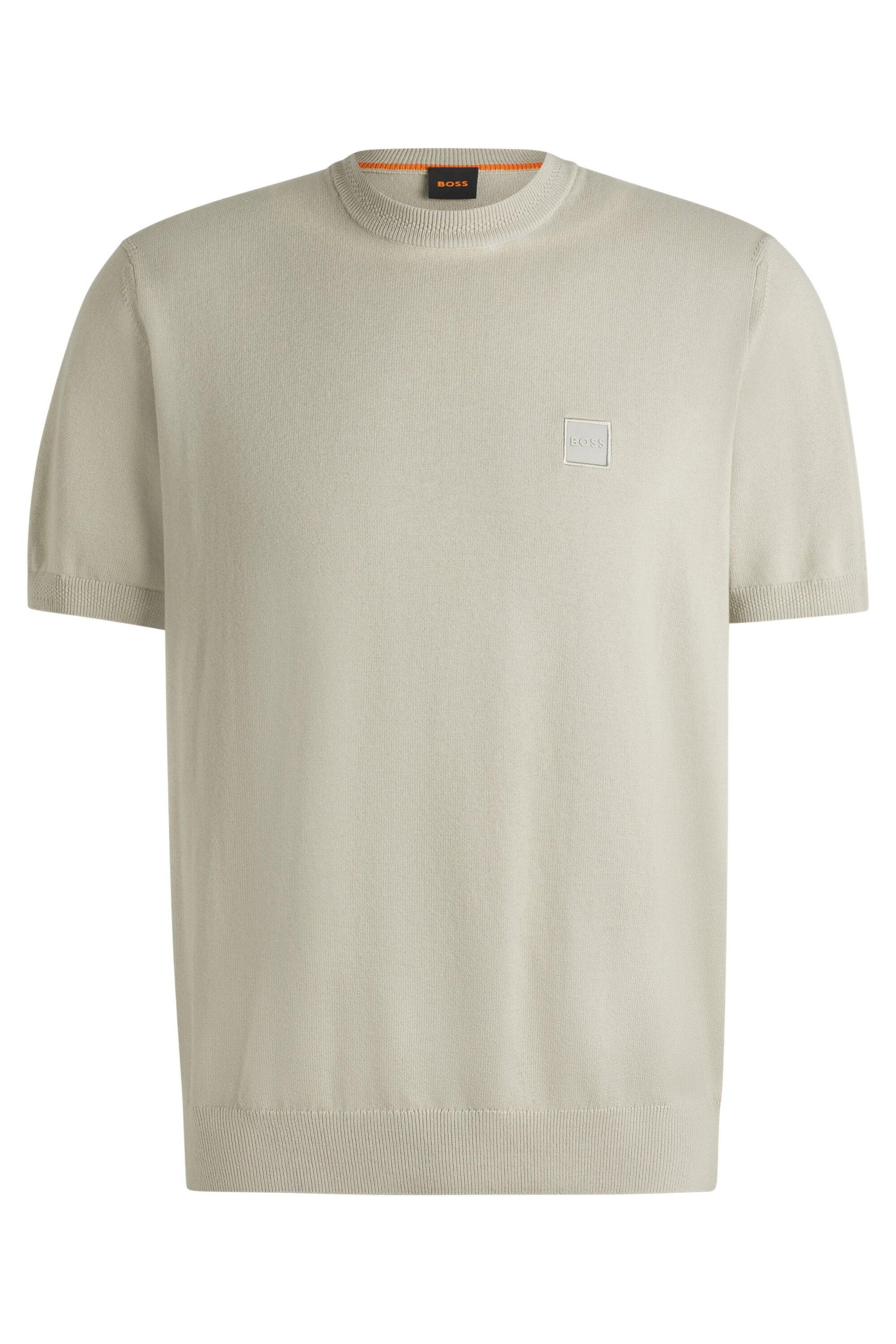 Strick-T-Shirt Regular Fit - 271-Light Beige - Beige