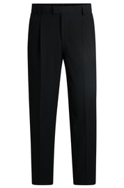 Bundfaltenhose Slim Fit - 001-Black - Schwarz