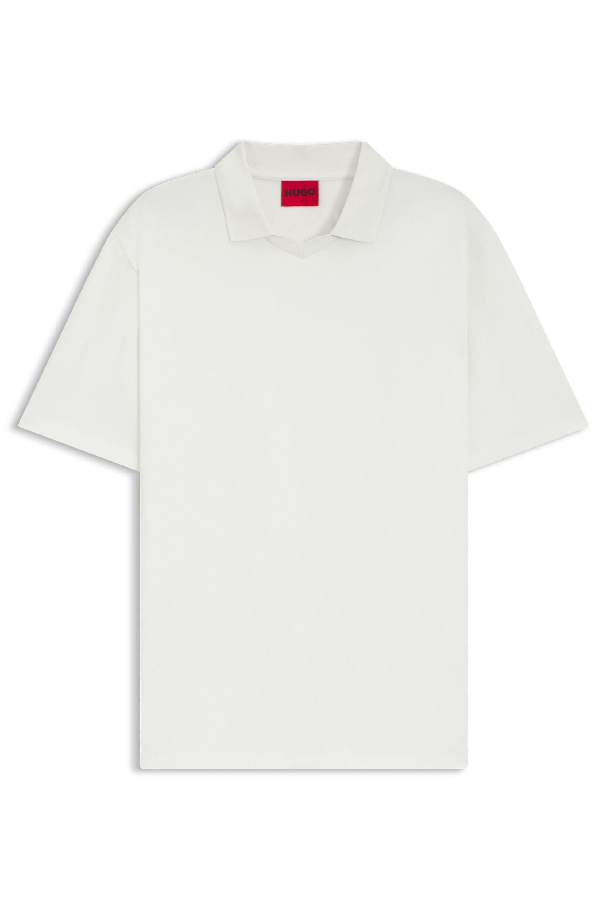 Poloshirt aus Baumwolle - 102-Natural - Weiß