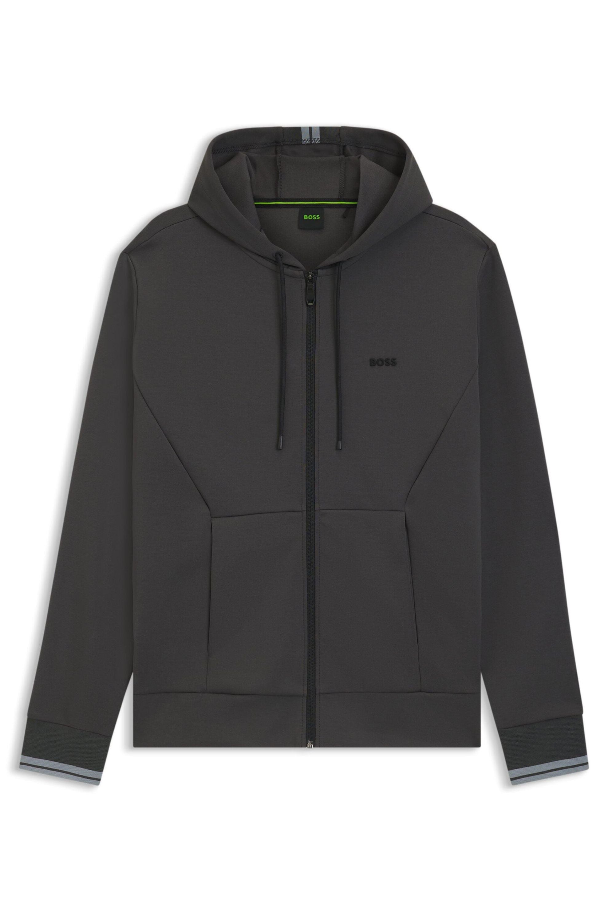 Sweatshirtjacke aus Baumwollmix - 402-Dark Blue - Blau