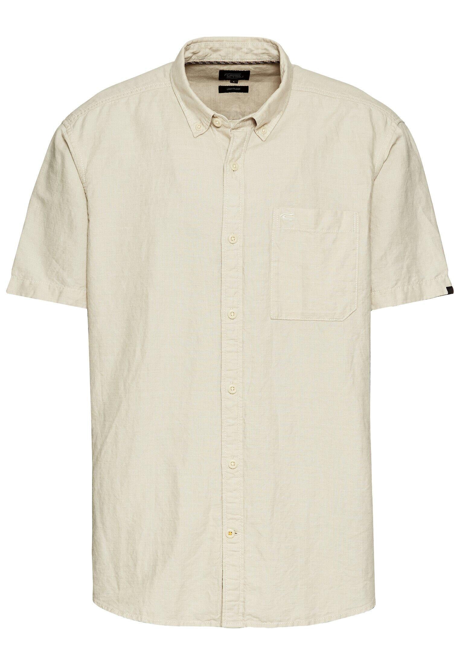 Leinenhemd Regular Fit - 16-Beige - Beige