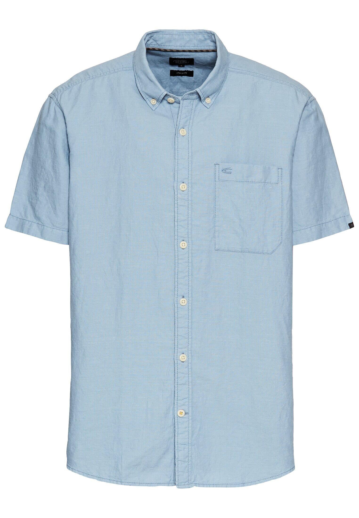 Leinenhemd Regular Fit - 43-Smoke Blue - Blau