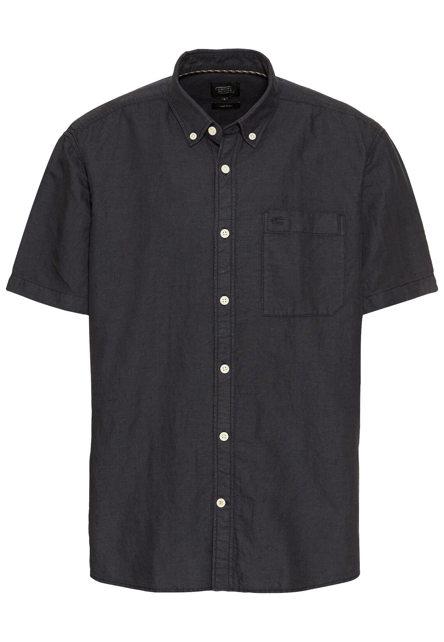 Leinenhemd Regular Fit - 48-Dark Navy - Blau