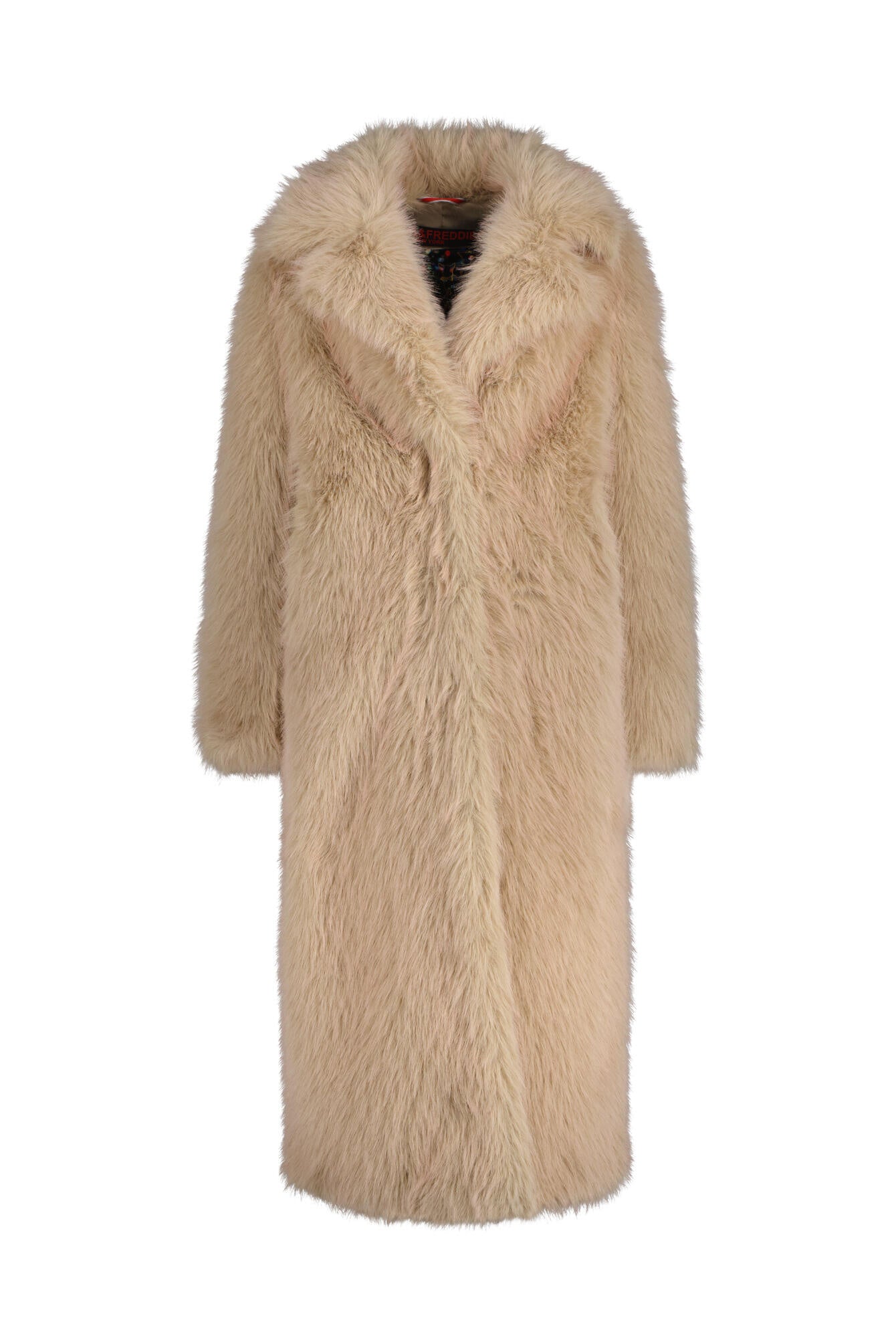 Mantel in Felloptik - 266-winter ros - Braun