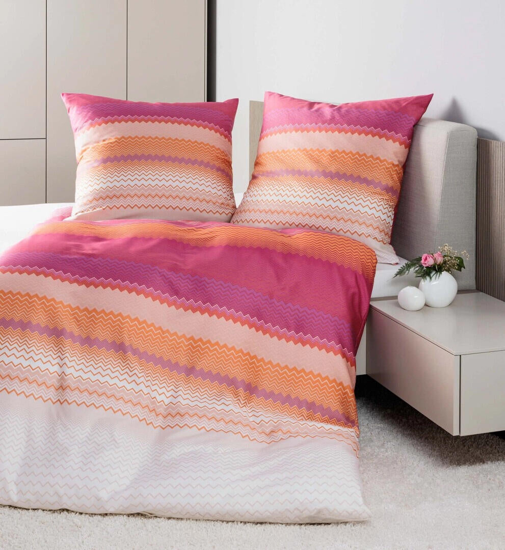 Bettwäsche MOMENTS MISSONI - 01-pink koralle - Pink