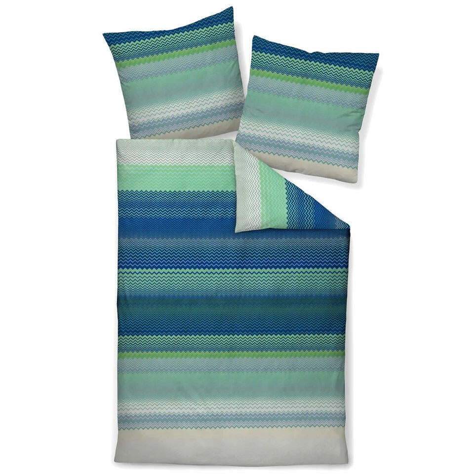 Bettwäsche MOMENTS MISSONI - 02-blau türkis - Türkis