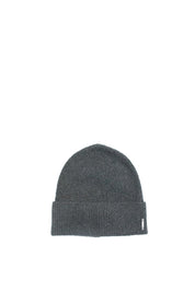 Strickmütze - 9100-dark grey uni - Grau