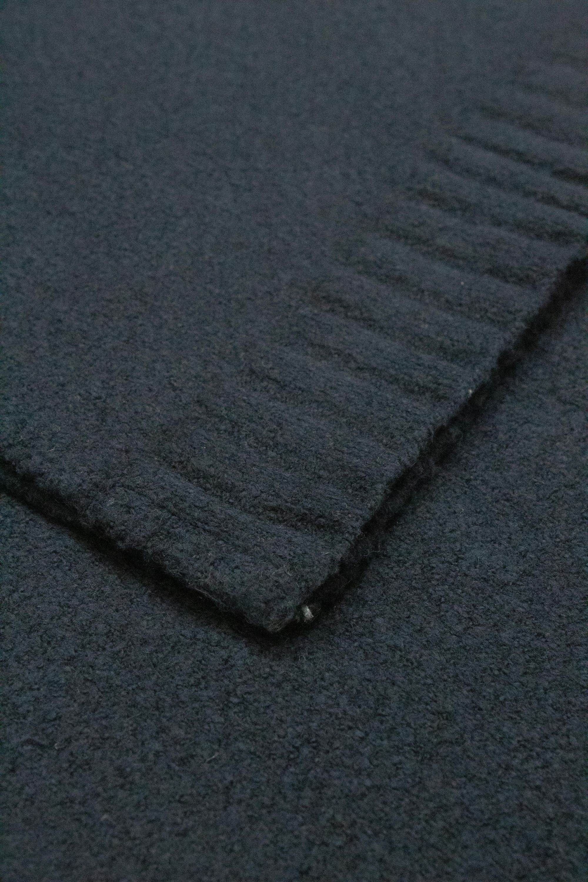 Schal ALEXIO aus Baumwollmix - 1200-navy uni - Blau